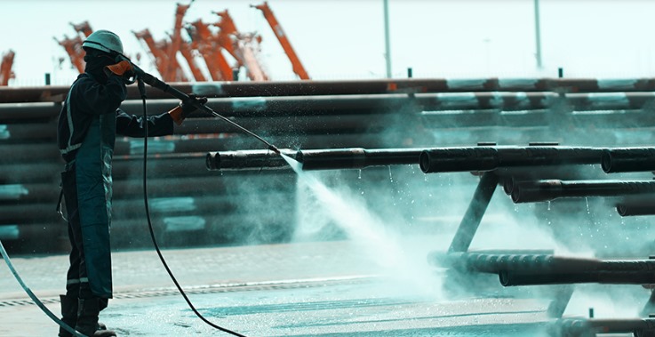 Tubular pipe cleaning